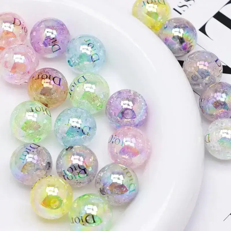16mm Crackle Acrylic Beads -Zoe DIY Wholesale