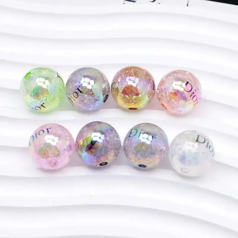 16mm Crackle Acrylic Beads -Zoe DIY Wholesale