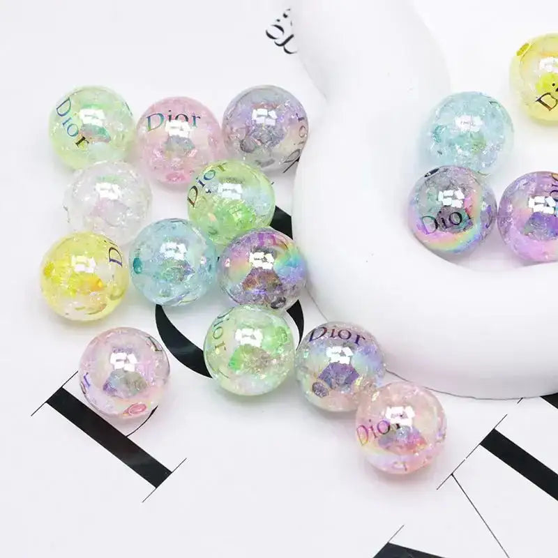 16mm Crackle Acrylic Beads -Zoe DIY Wholesale