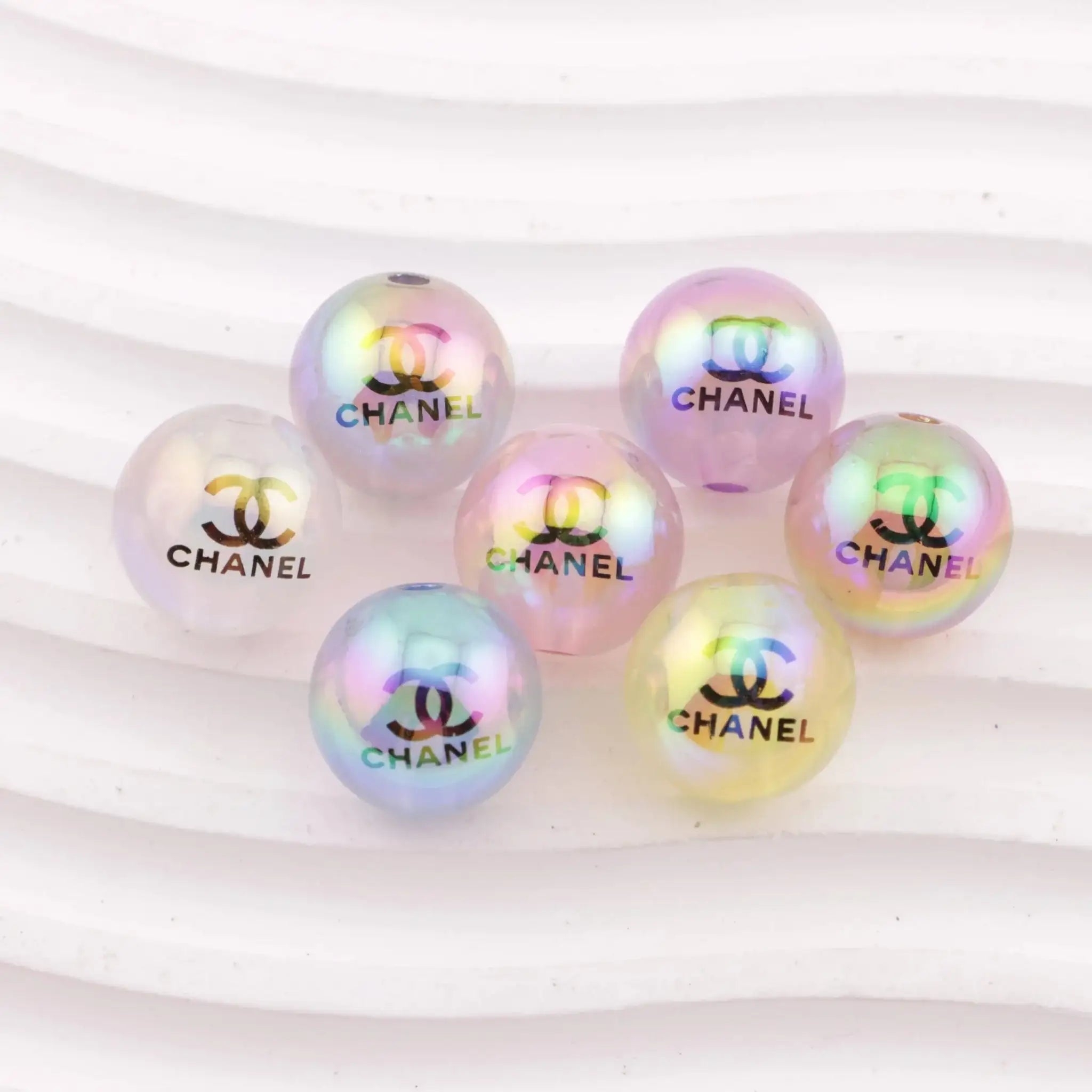 16mm Glowing Beads UV Coating Glow-In-The-Dark Jelly Acrylic Beads -Zoe DIY Wholesale