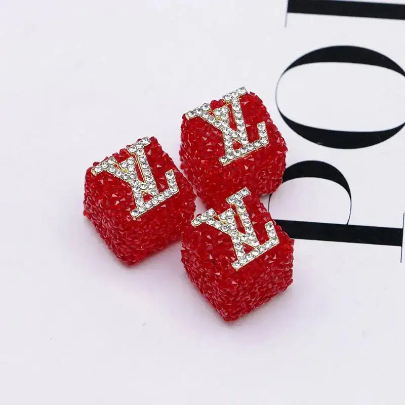 16mm LV Sugar Beads for Crafts DIY Bracelets Keychains Pens Jewelry Making Supplies -Zoe DIY Wholesale