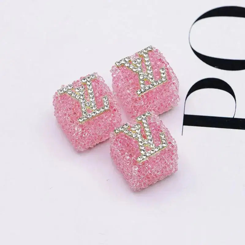 16mm LV Sugar Beads for Crafts DIY Bracelets Keychains Pens Jewelry Making Supplies -Zoe DIY Wholesale