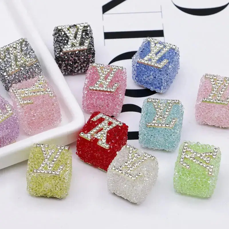 16mm LV Sugar Beads for Crafts DIY Bracelets Keychains Pens Jewelry Making Supplies -Zoe DIY Wholesale