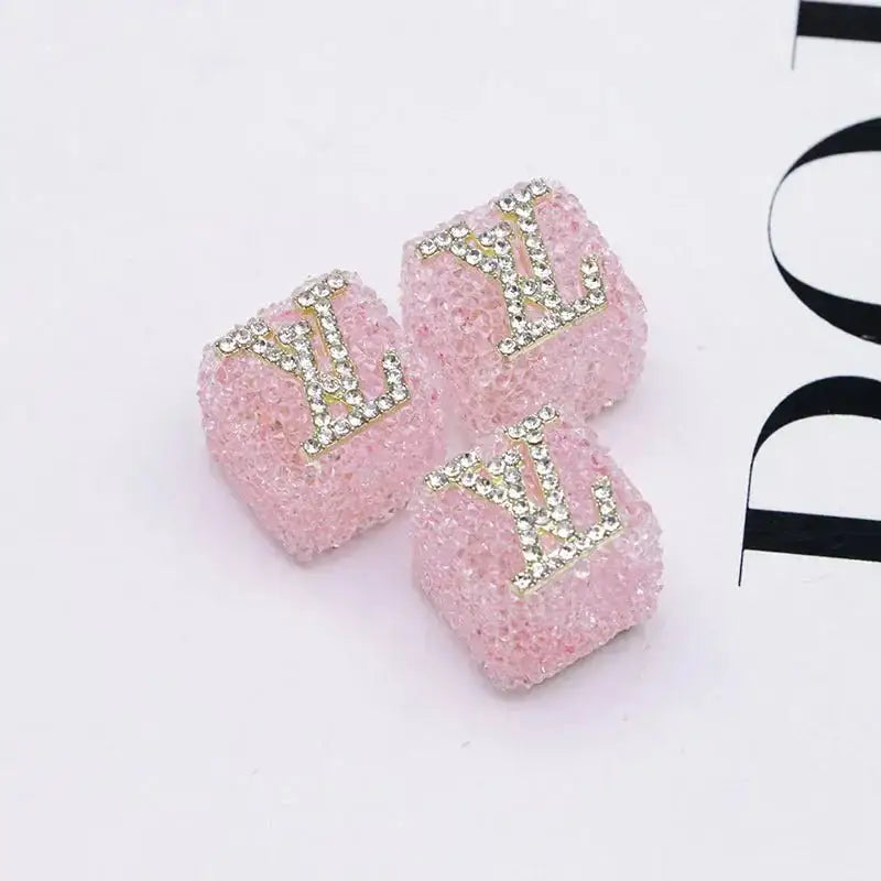 16mm LV Sugar Beads for Crafts DIY Bracelets Keychains Pens Jewelry Making Supplies -Zoe DIY Wholesale