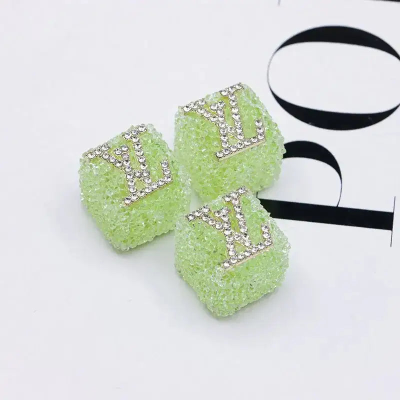 16mm LV Sugar Beads for Crafts DIY Bracelets Keychains Pens Jewelry Making Supplies -Zoe DIY Wholesale