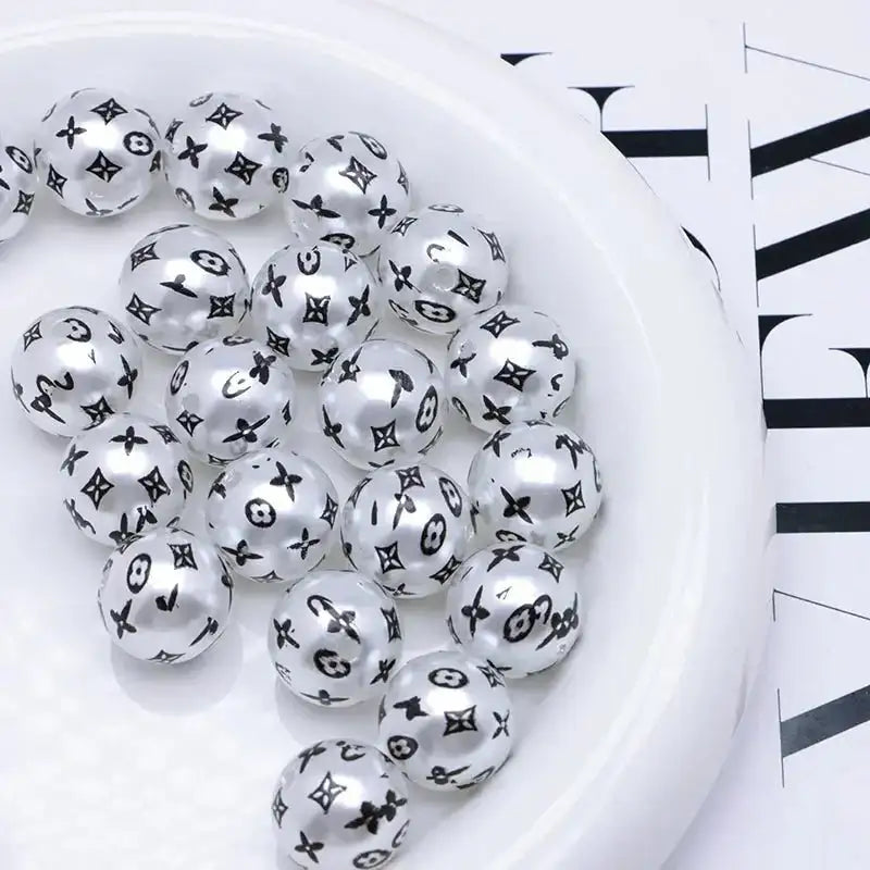 16mm Pearl Looking Acrylic Beads -Zoe DIY Wholesale