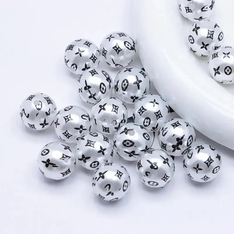 16mm Pearl Looking Acrylic Beads -Zoe DIY Wholesale