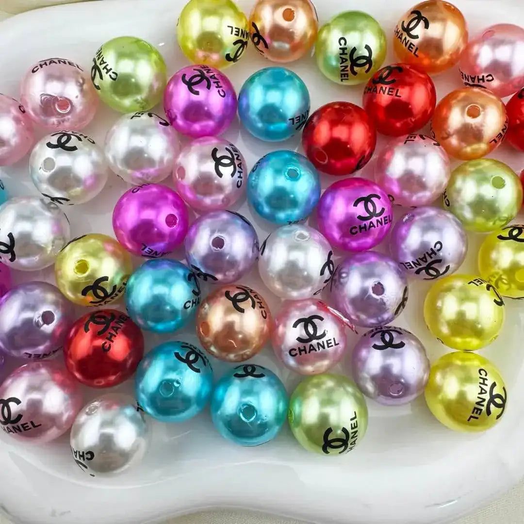 16mm Random Mixed Color Pearl Looking Acrylic Beads for DIY Jewelry Making Necklace Bracelet Earrings Keychain Making -Zoe DIY Wholesale