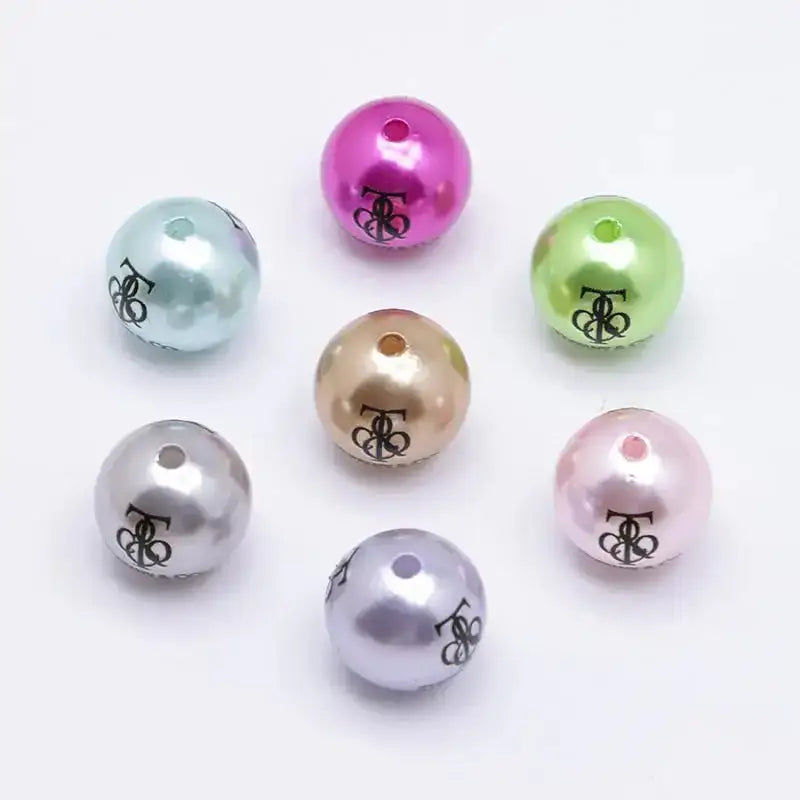 16mm Random Mixed Color Pearl Looking Acrylic Beads -Zoe DIY Wholesale