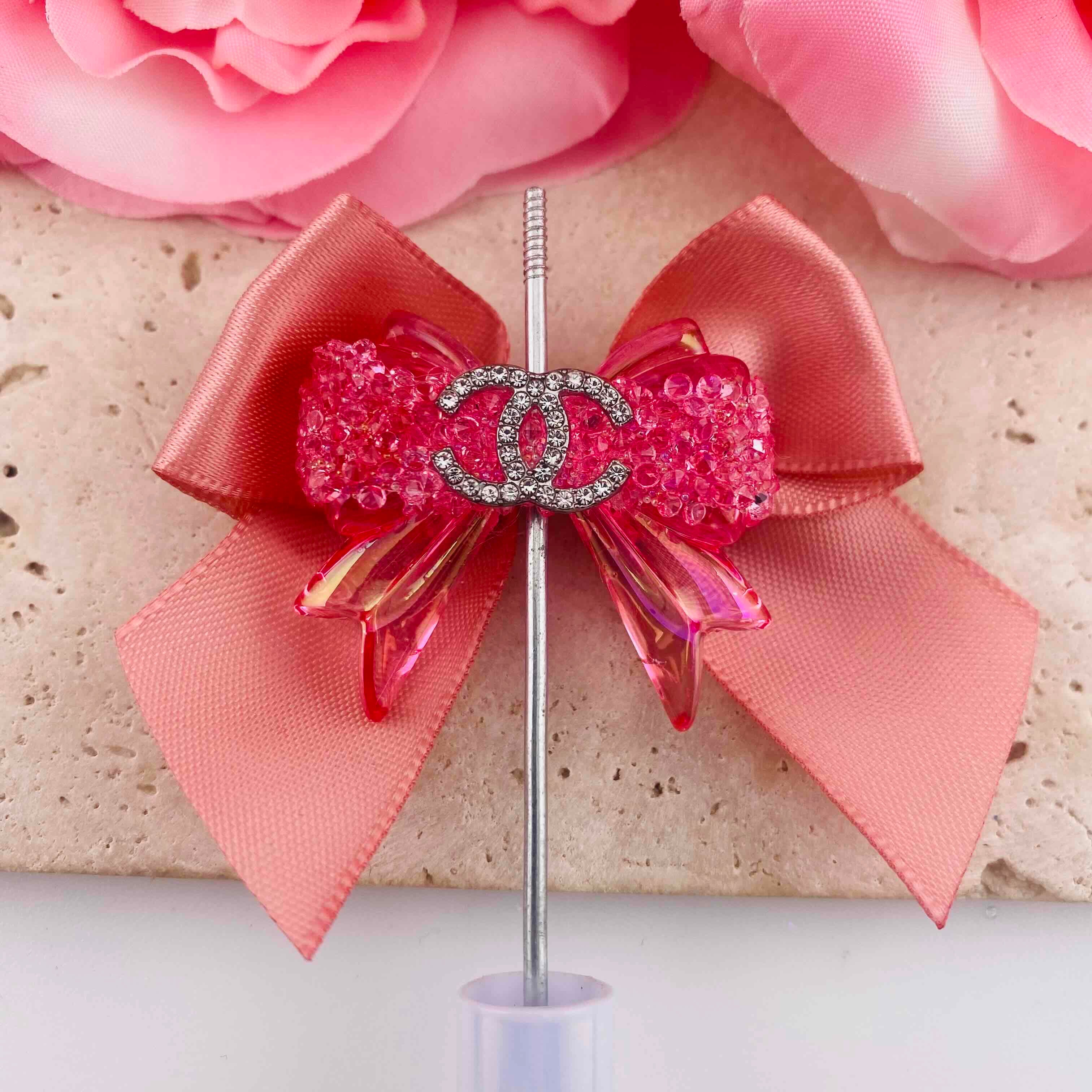 PP19784-About 32*37mm Rhinestone Bow Beads