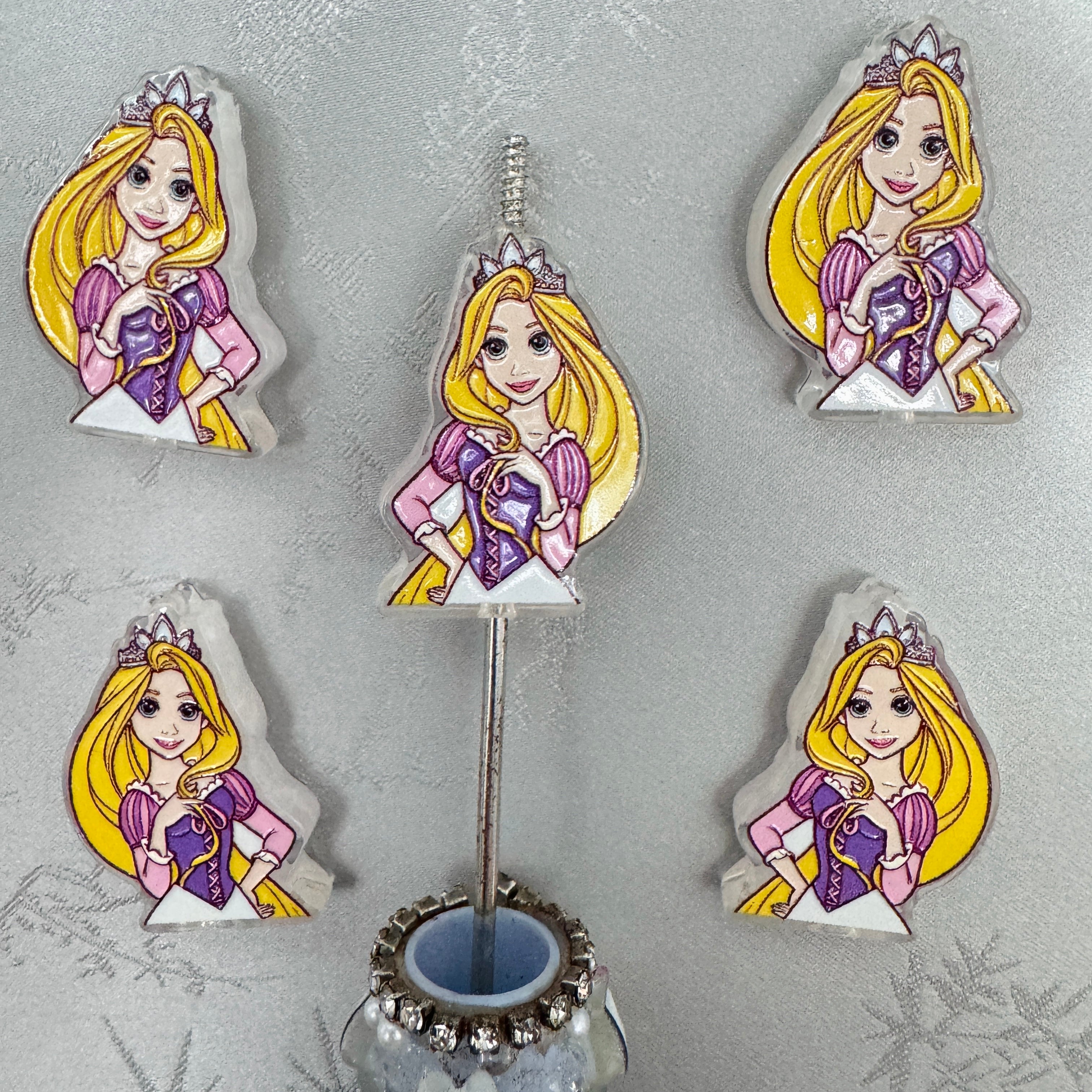 Long-Haired Princess Acrylic Focal Beads