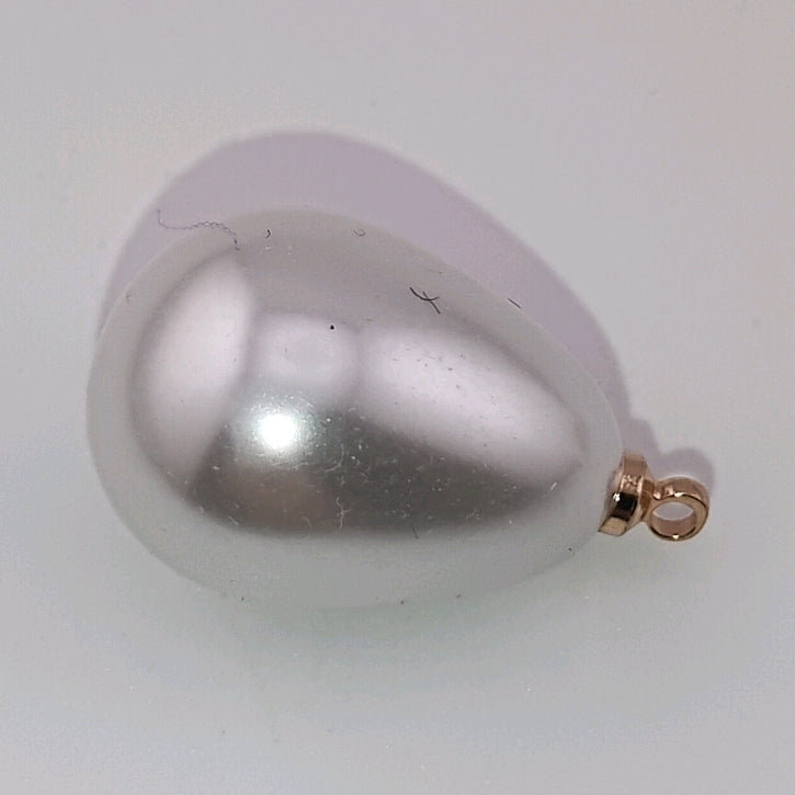 12mm Two Color Pearl Looking Acrylic Charms