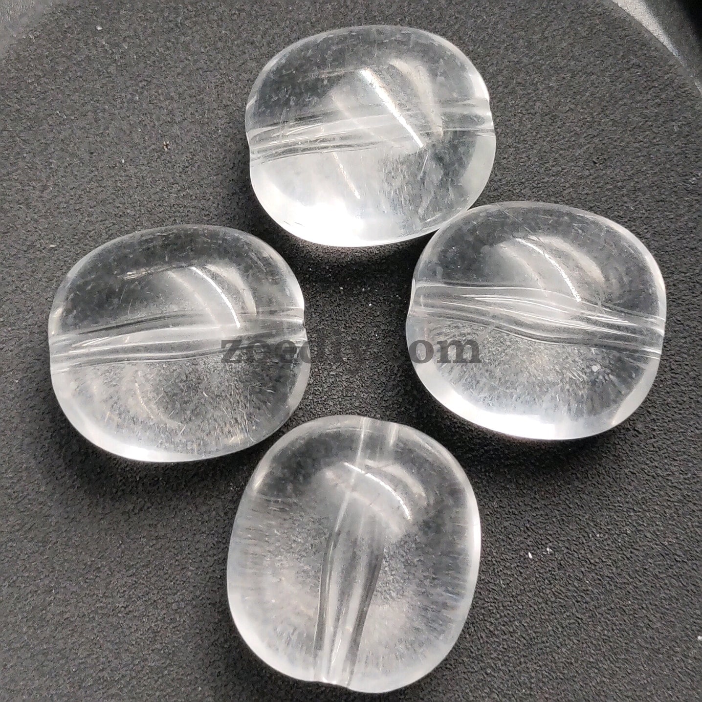 FS0877-30MM Clear Oval Bottom Based Beads Fit For Beadable Pens