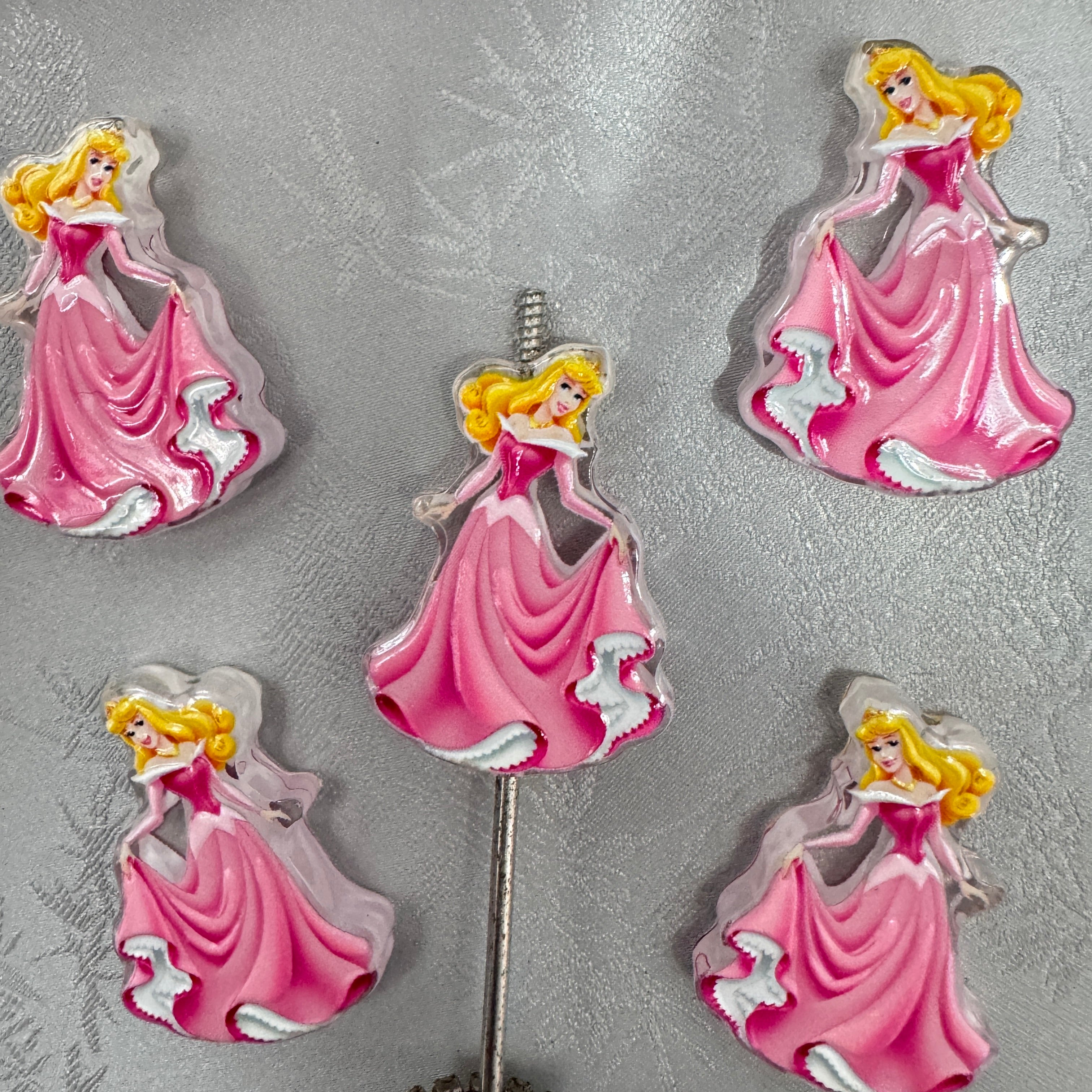 Classic Sleeping Pretty Princess Acrylic Focal Beads
