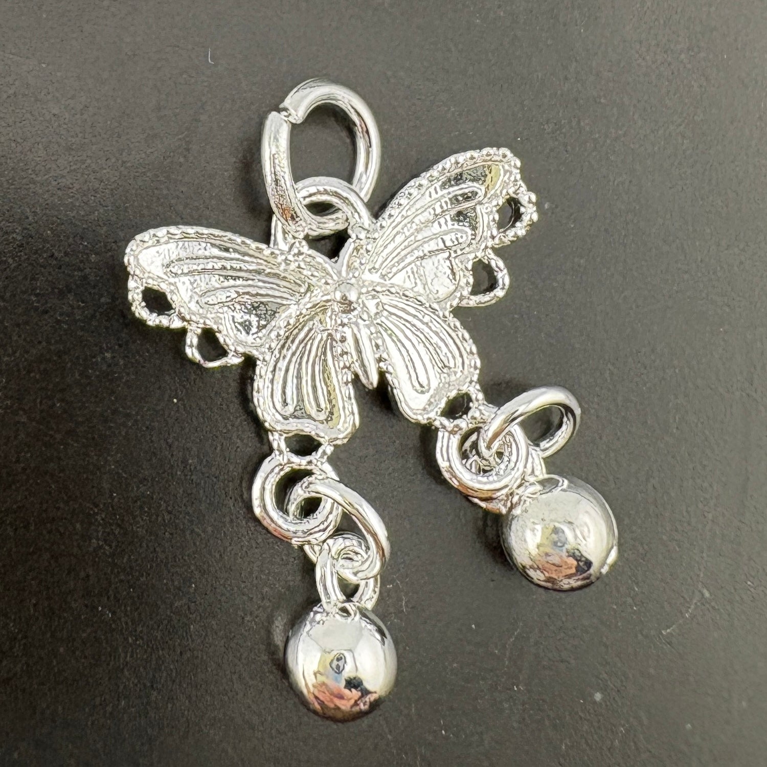 FS3122- 20 Pieces 16*20mm Silver Butterfly Charms