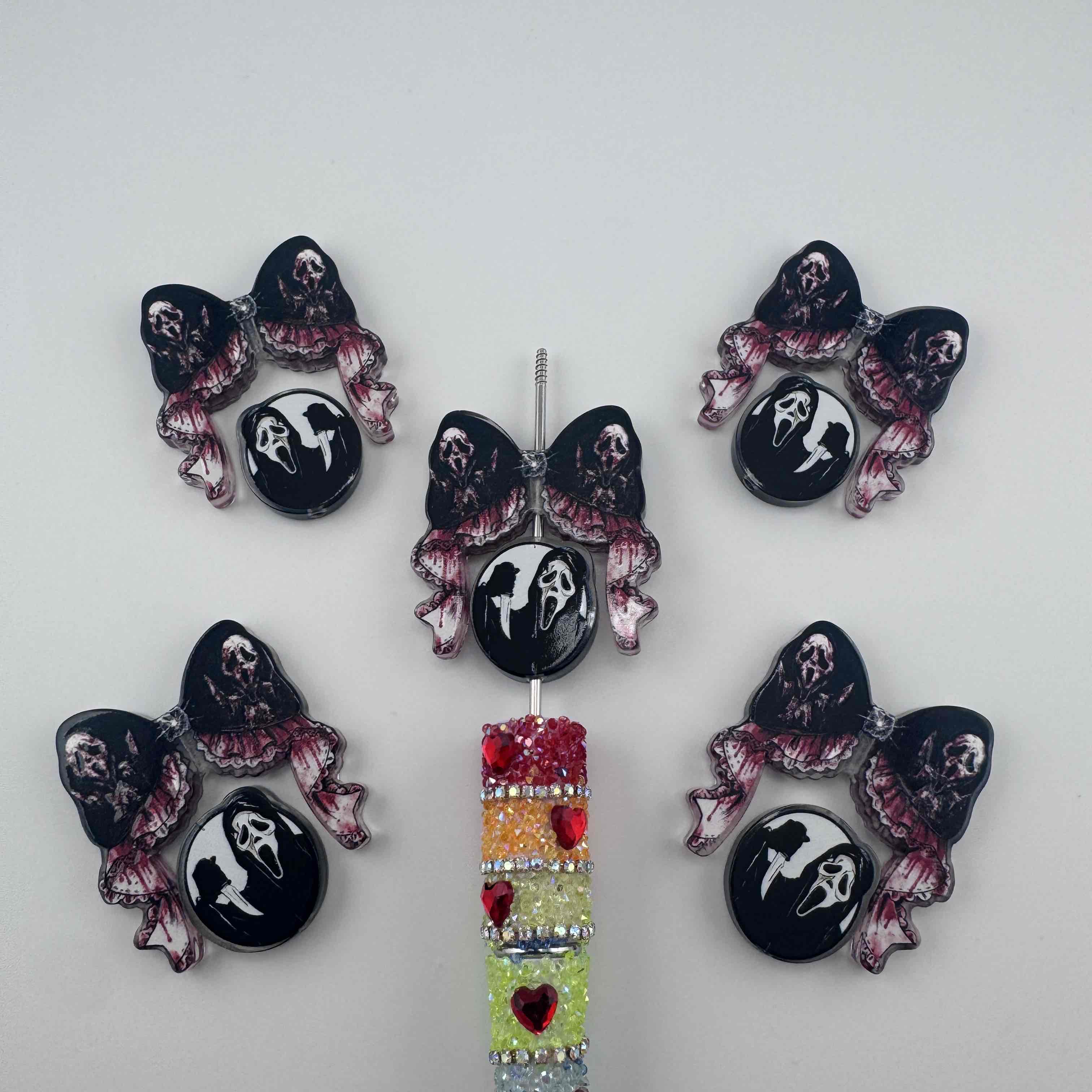 FS20036-Ghostface Acrylic Focal Beads
