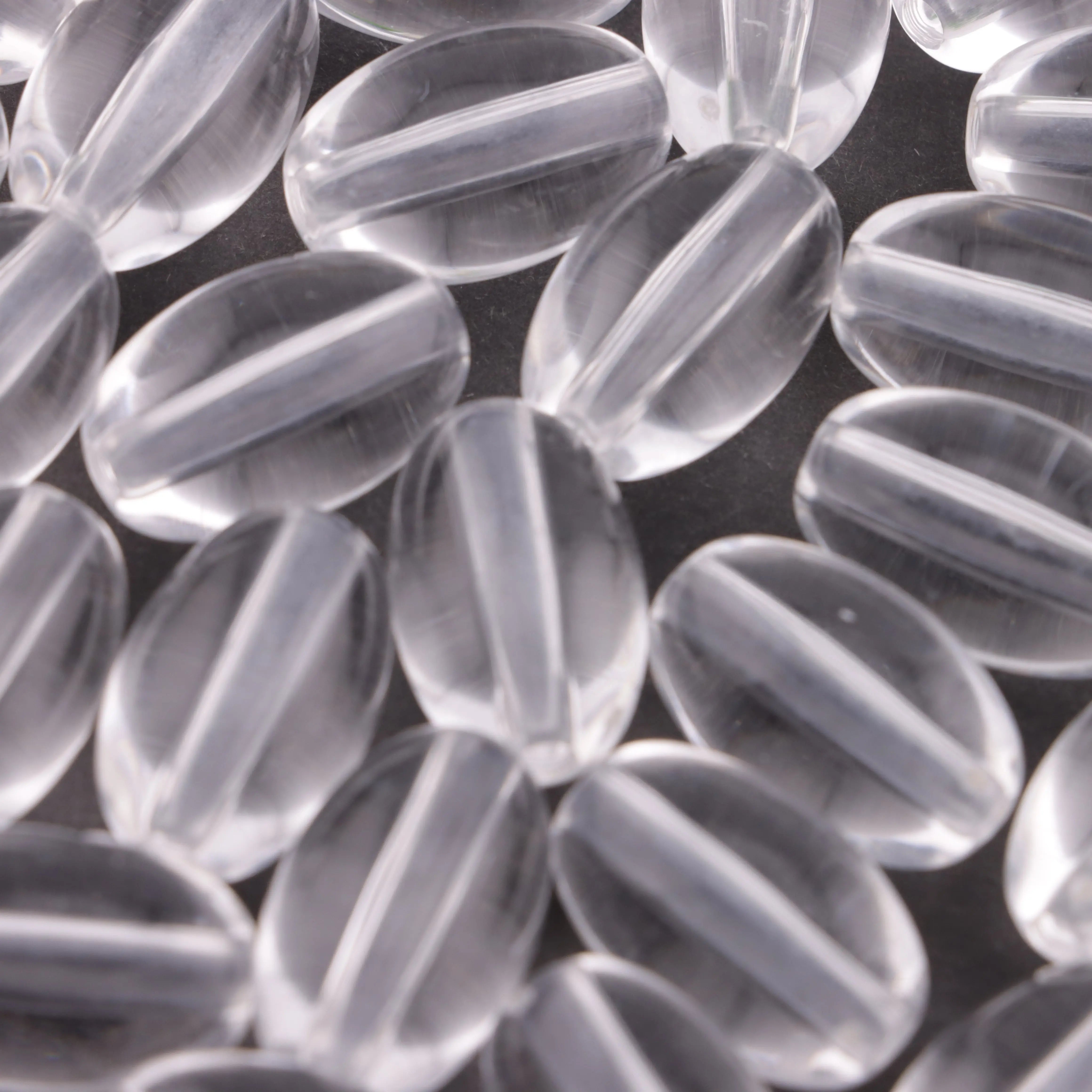 18.5*12mm Elliptical Clear Based Beads Fit For Pen Zoe's DIY Shop