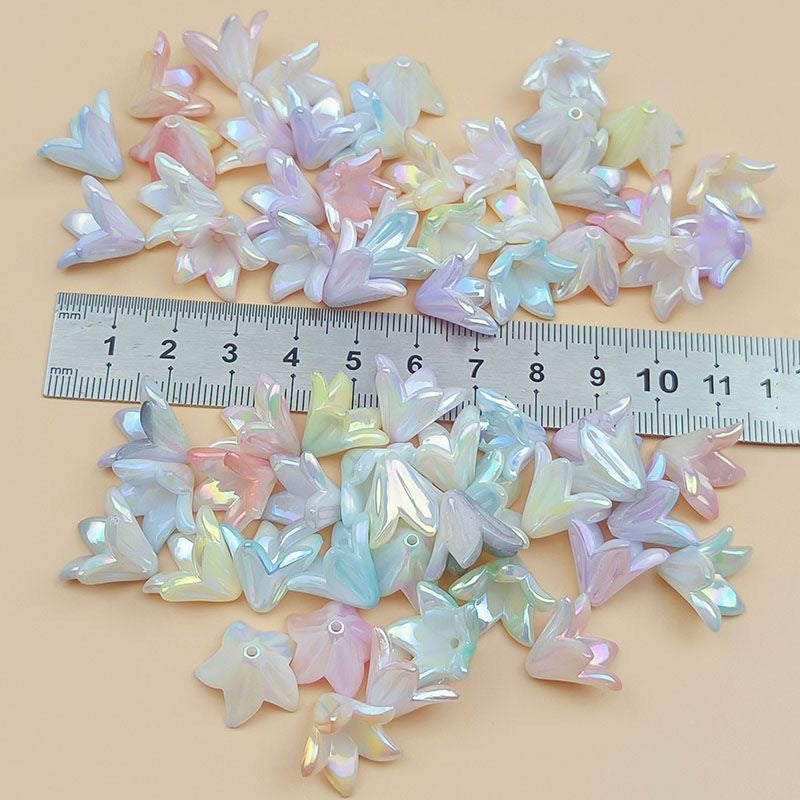 FS2283-12MM AB Color Lily Flower For Making Car Hangers