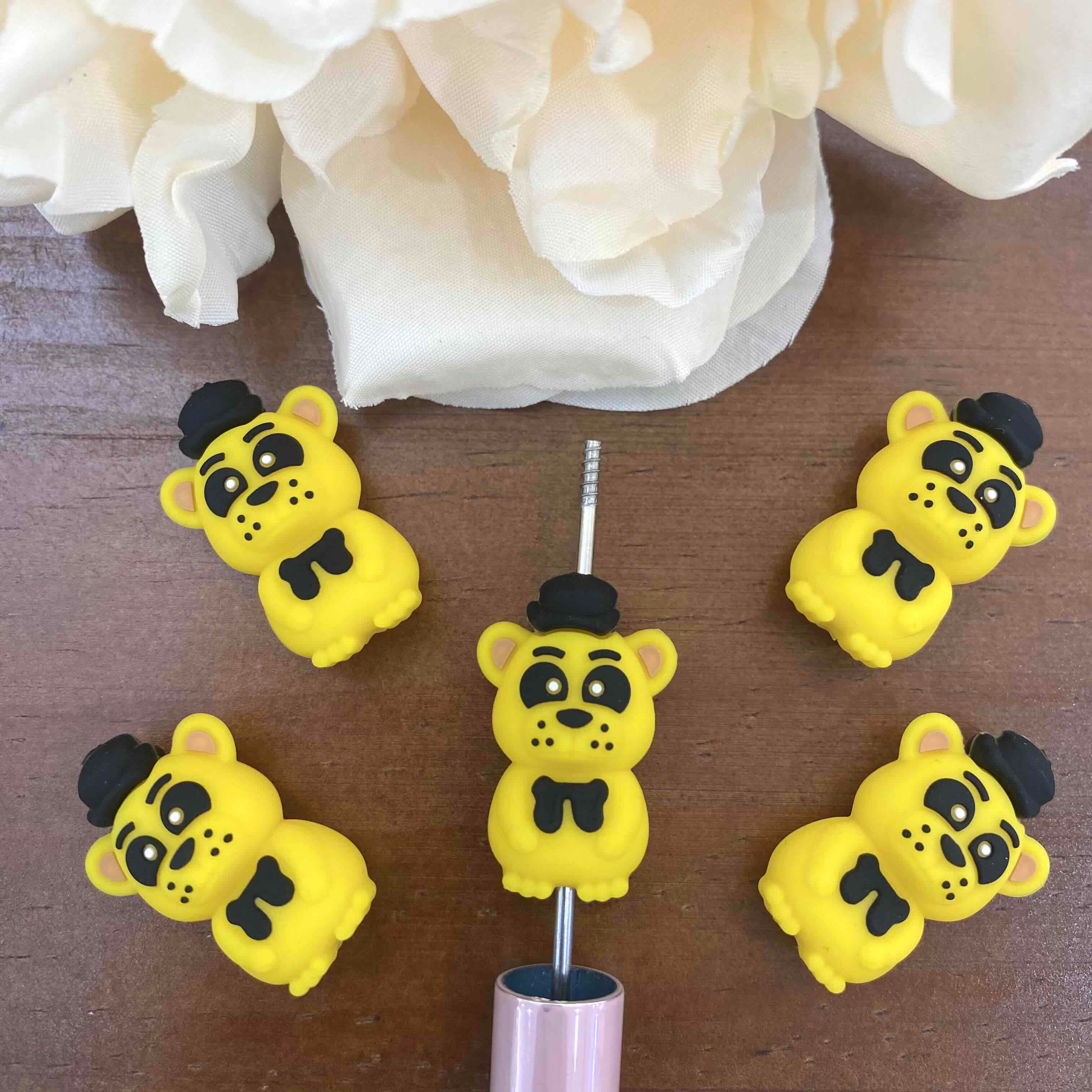 FS20225-3D Freddy Fazbear Silicone Focal Beads