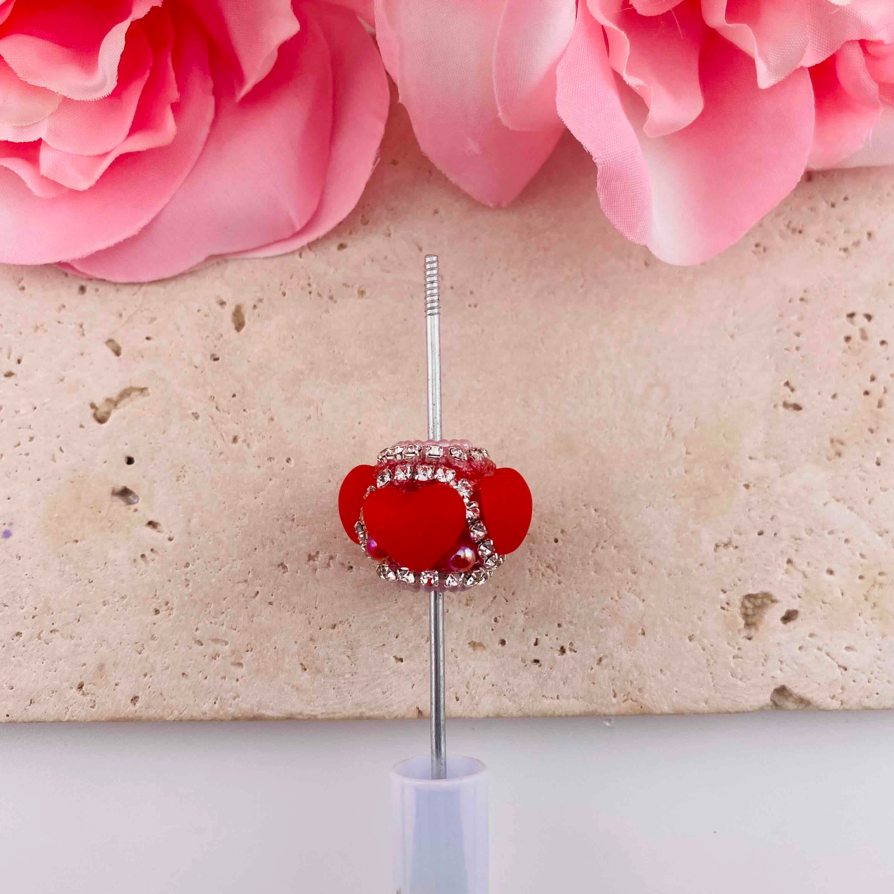 FS19817-About 18*23mm Heart Resin Beads