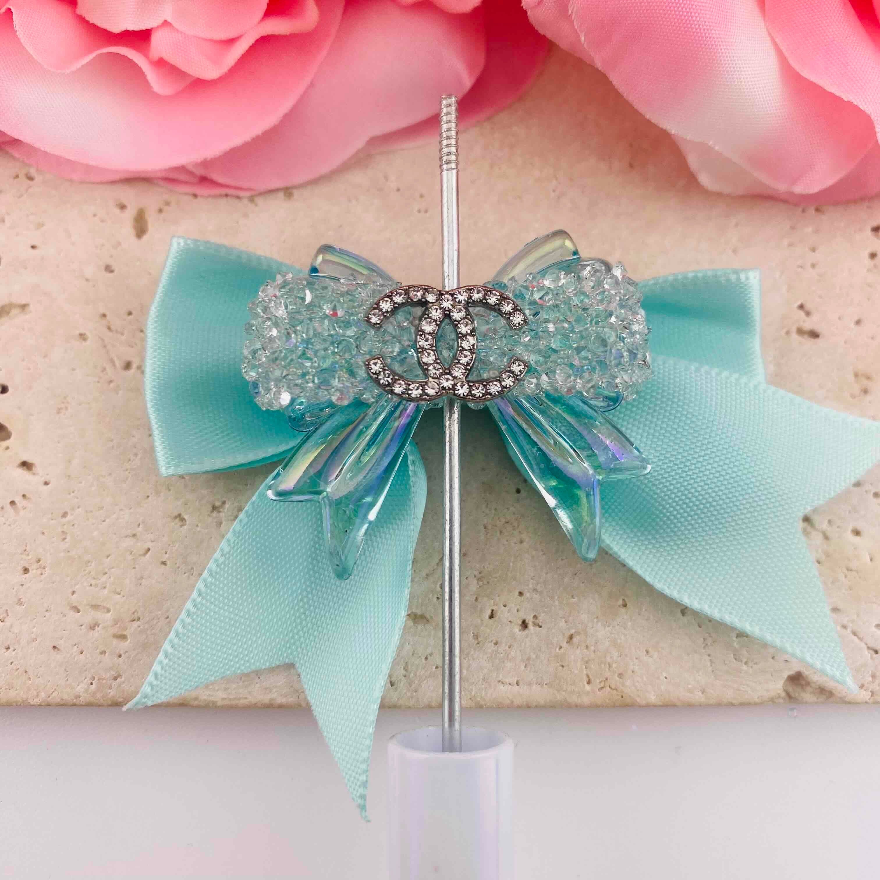 PP19784-About 32*37mm Rhinestone Bow Beads