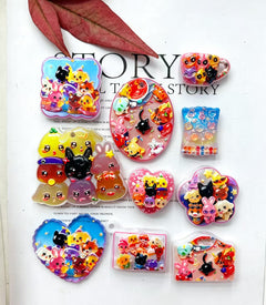 Mixed Printed Acrylic Beads For Beadable Pens Keychain Jewelry Making