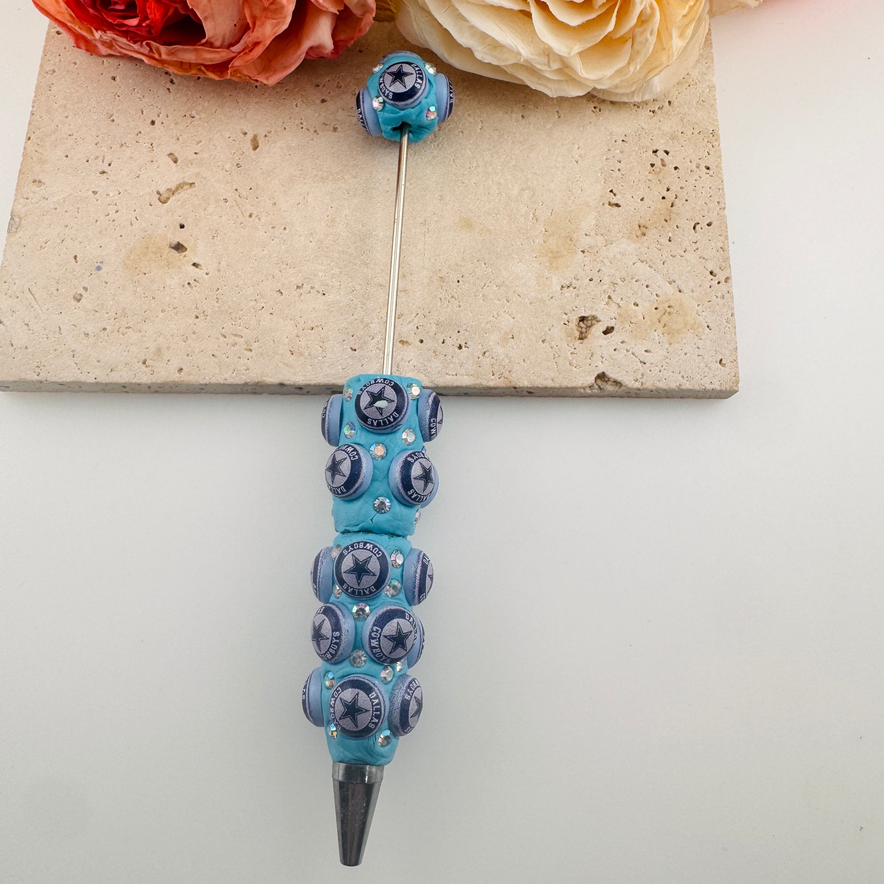 FS19386-Cowboys Clay Beadable Pen