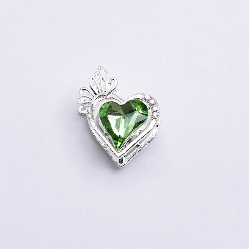 Heart Butterfly Heavy-Duty Beads Straight Hole Beading Accessories Findings DIY Beaded Pen