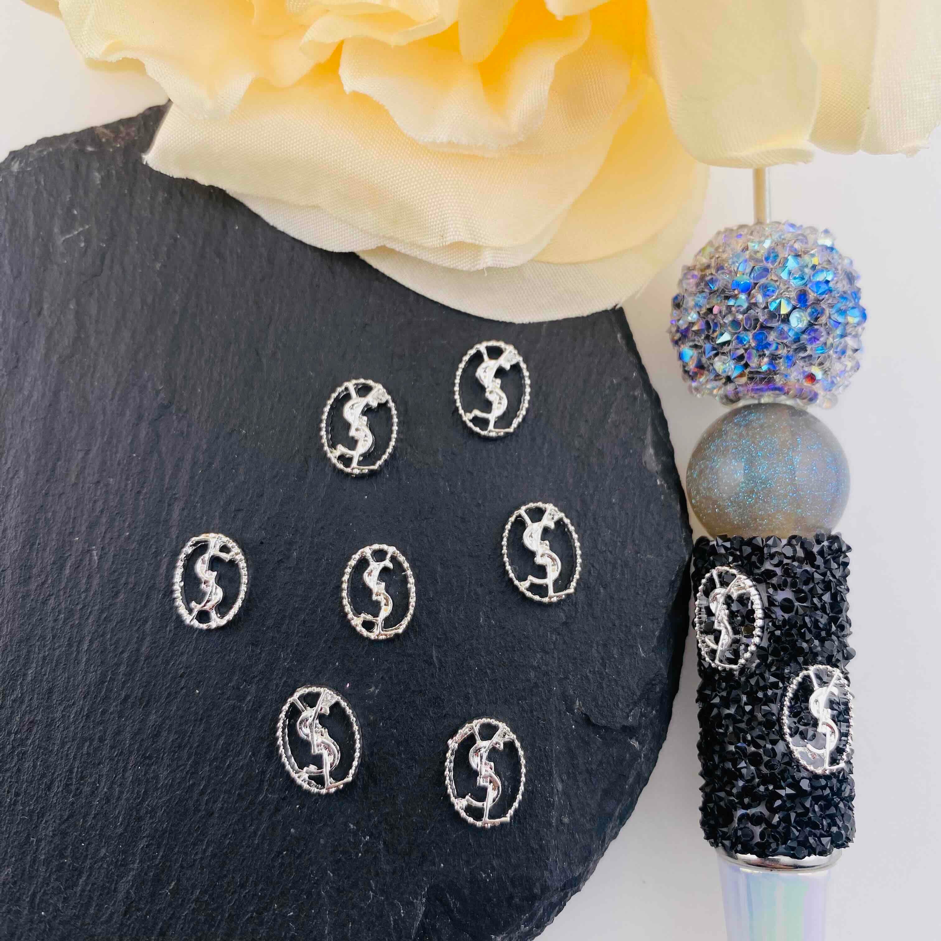 FS4552-  About 7×10mm YSL Metal Nail Charms