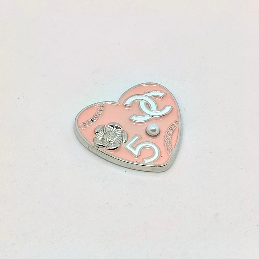 FS4148-About 24*25mm Heart Metal Patch As Picture Shows