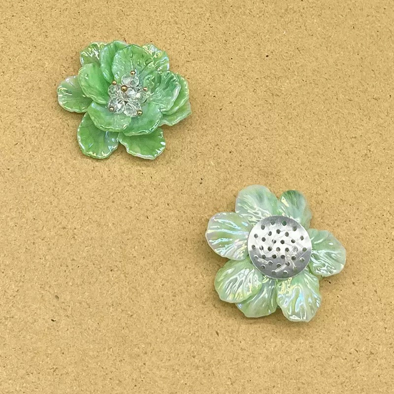 FS1004- 47MM Mixed Color Handmade  Flower For Making Fancy Beads Zoe's DIY Shop