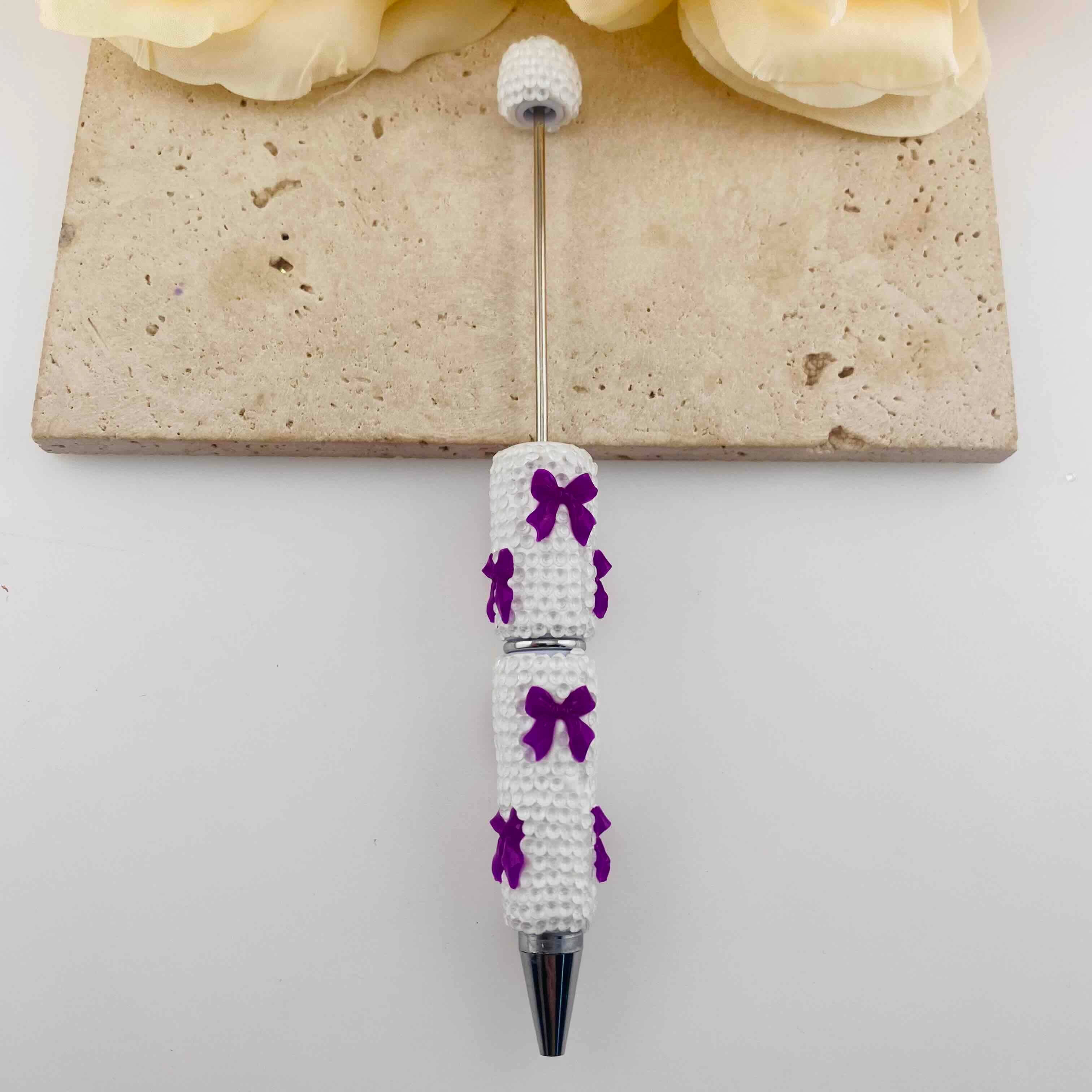 FS19960-Bow Full Rhinestone Fancy Pens