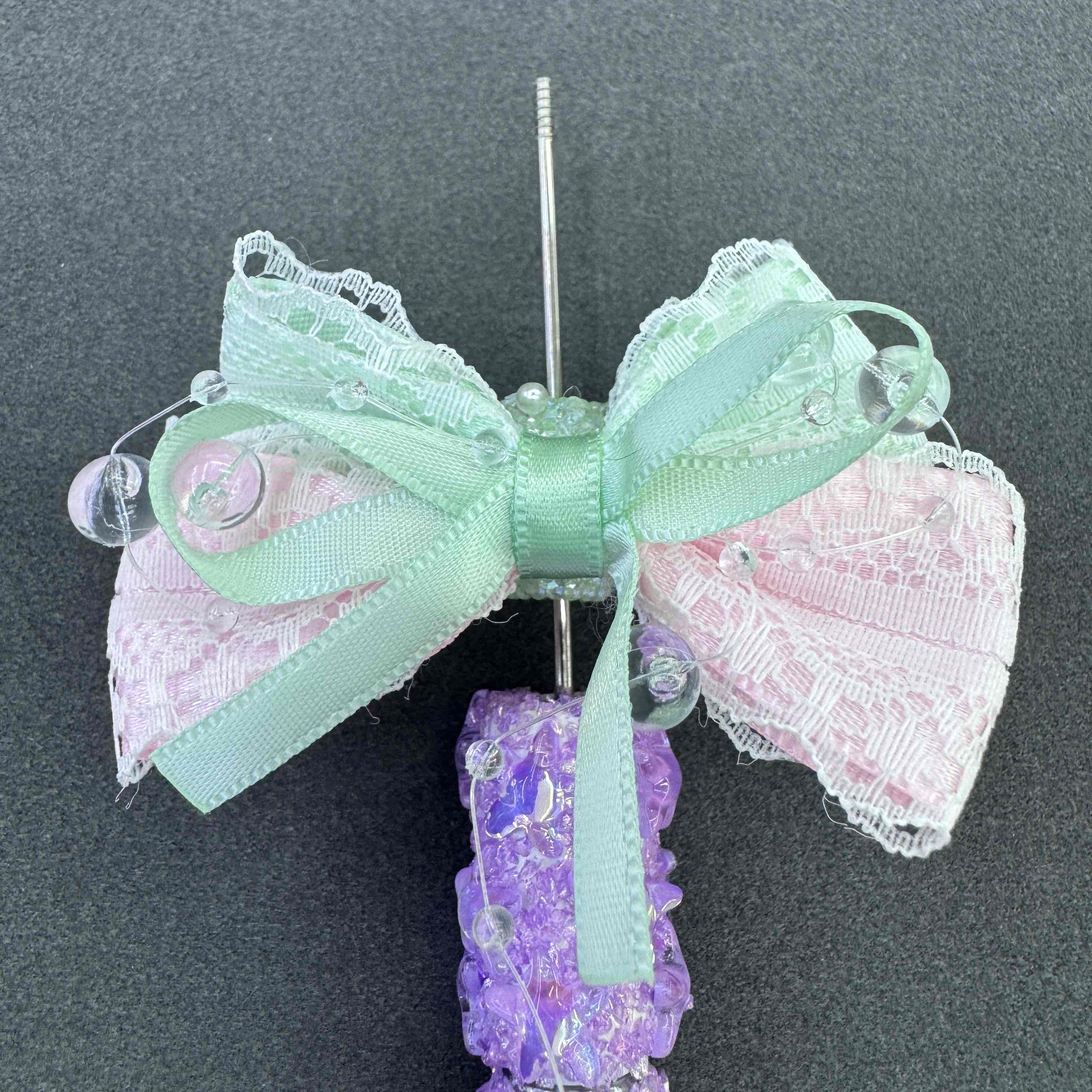 FS20047-Lace Bow Sugar Beads