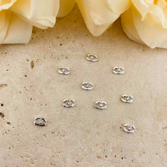 FS4756-  5mm CC Metal Nail Charms