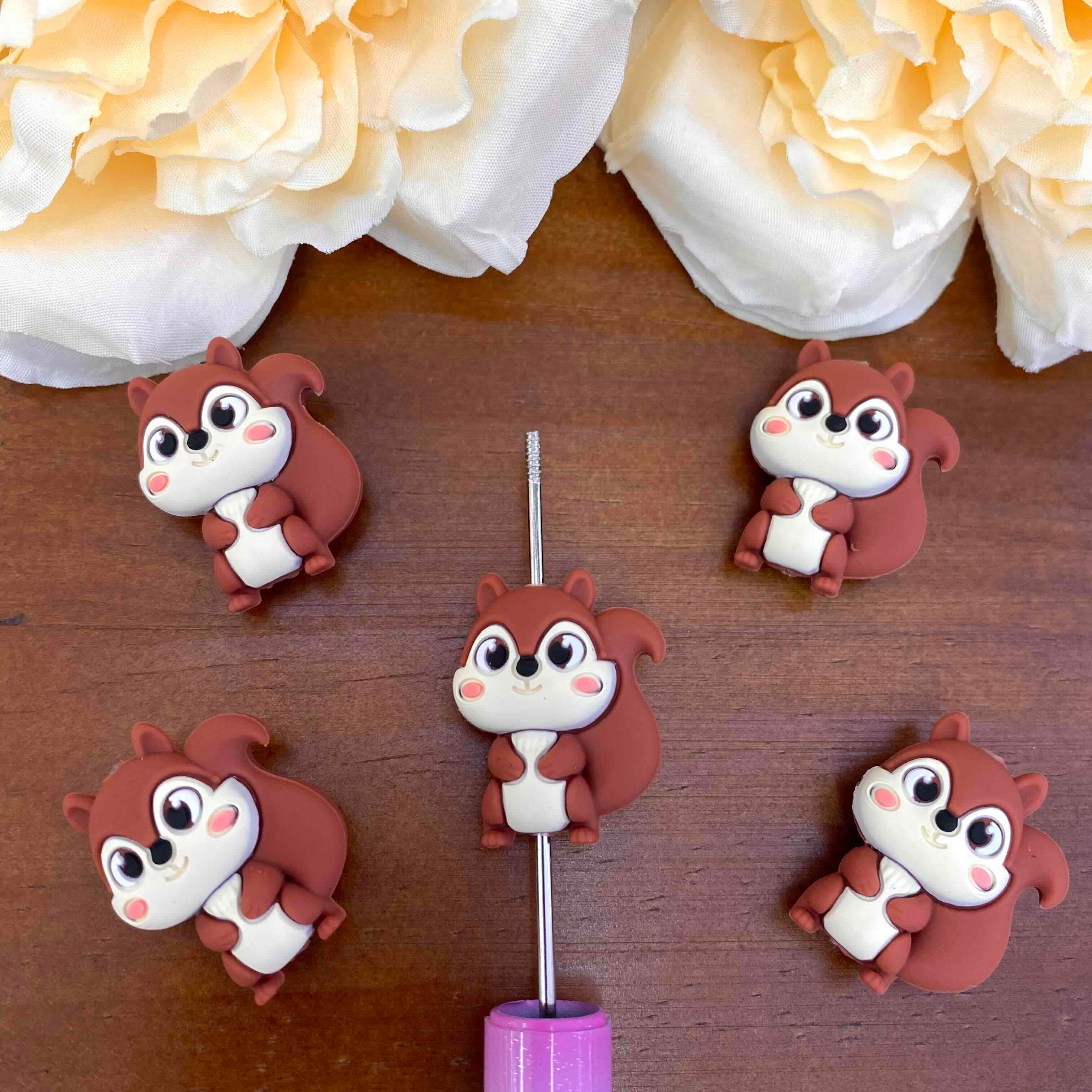 FS20551-3D Squirel Silicone Focal Beads