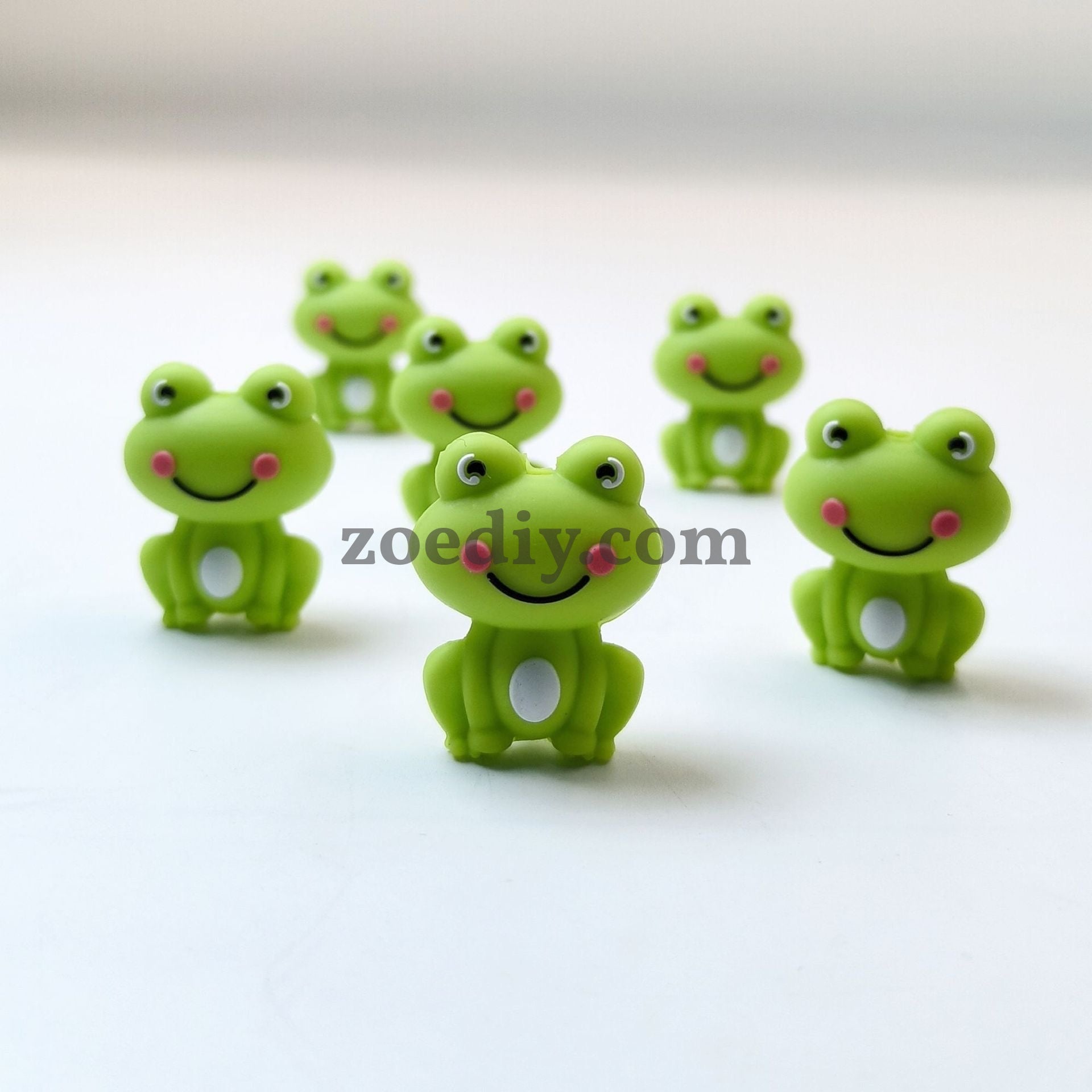 FS1624-3D Frog Silicone  Focla Beads Fit For Beadspen Bead