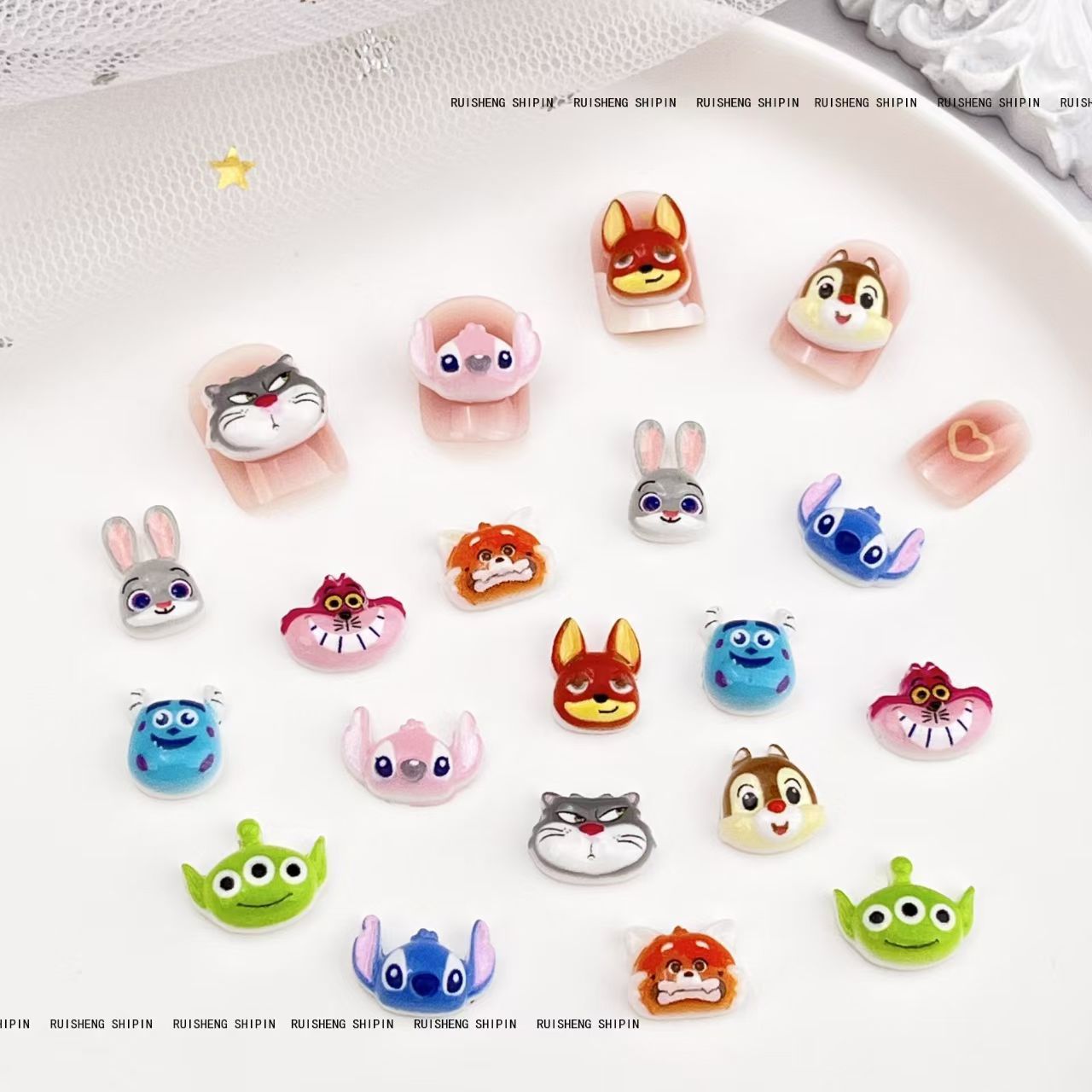 FS4114- Mixed Styles Of Series D Small Cartoon Patches