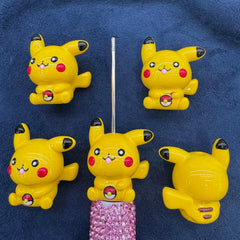 Pikachu 3D Handpainted Acrylic Beads, suitable for making key pendants