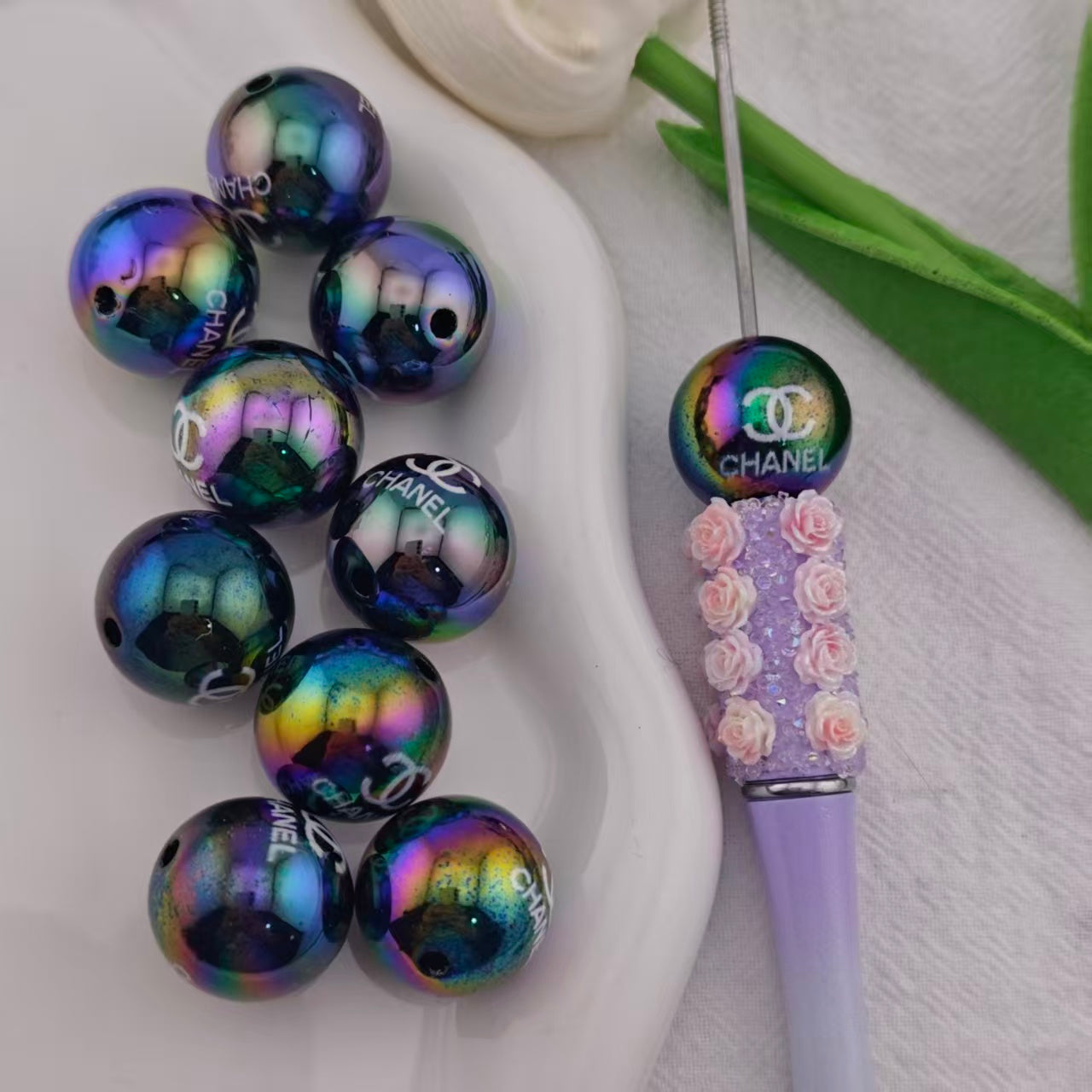 FS3594- 20mm Solid Color Cc Acrylic Beads Zoe's DIY Shop