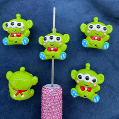 Alien 3D Handpainted Acrylic Beads, suitable for making key pendants