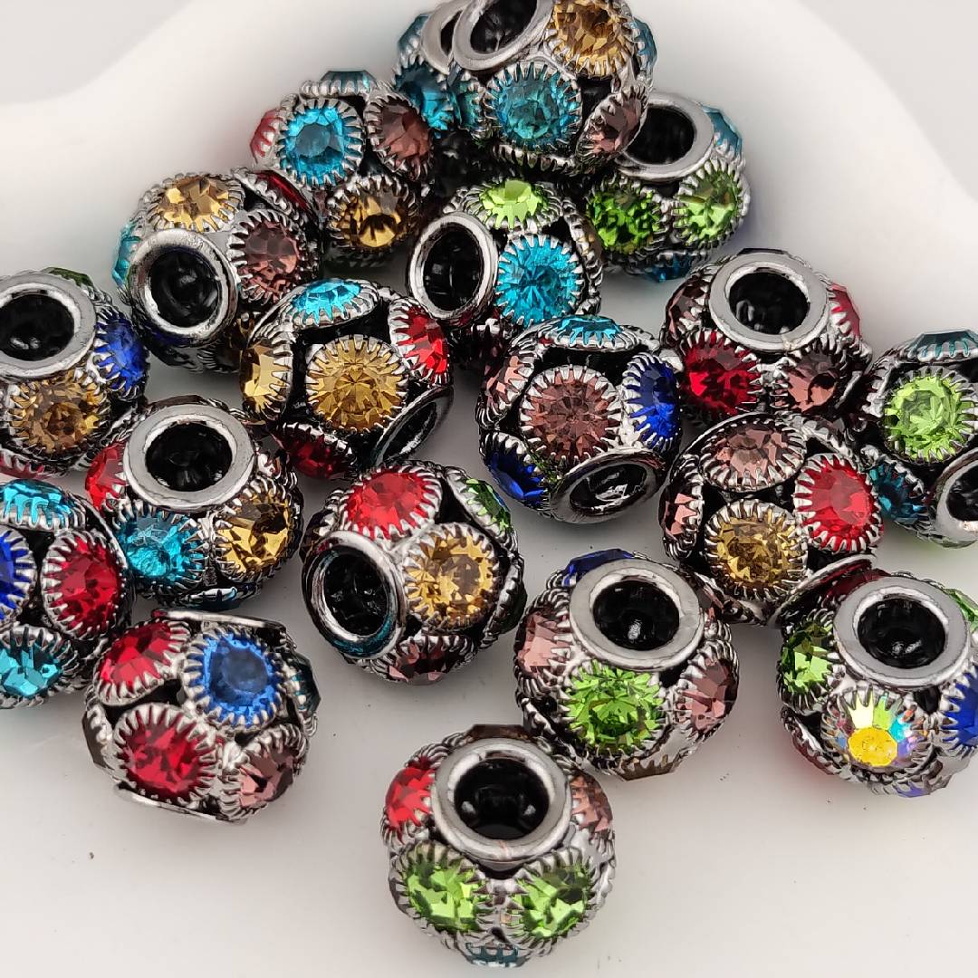 10 Pieces 16MM Mixed Color Bling Sparkling Beads