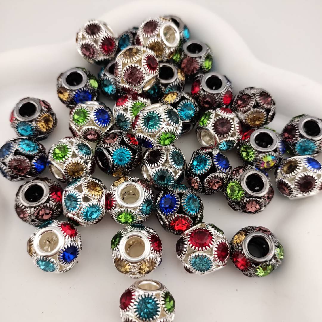 10 Pieces 16MM Mixed Color Bling Sparkling Beads