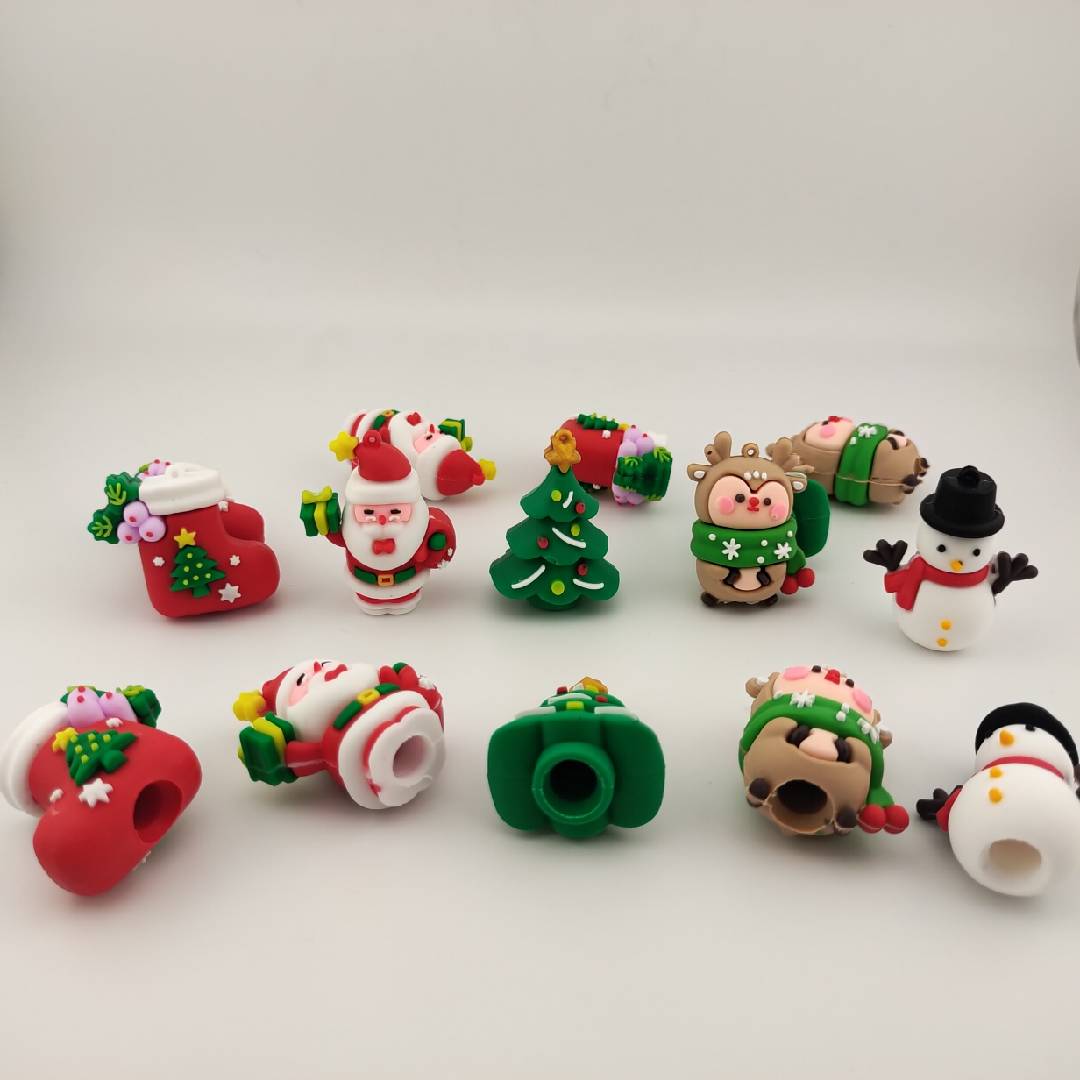 10 Pieces  Mixed  Christmas Pen Toppers(No Picking!!!)