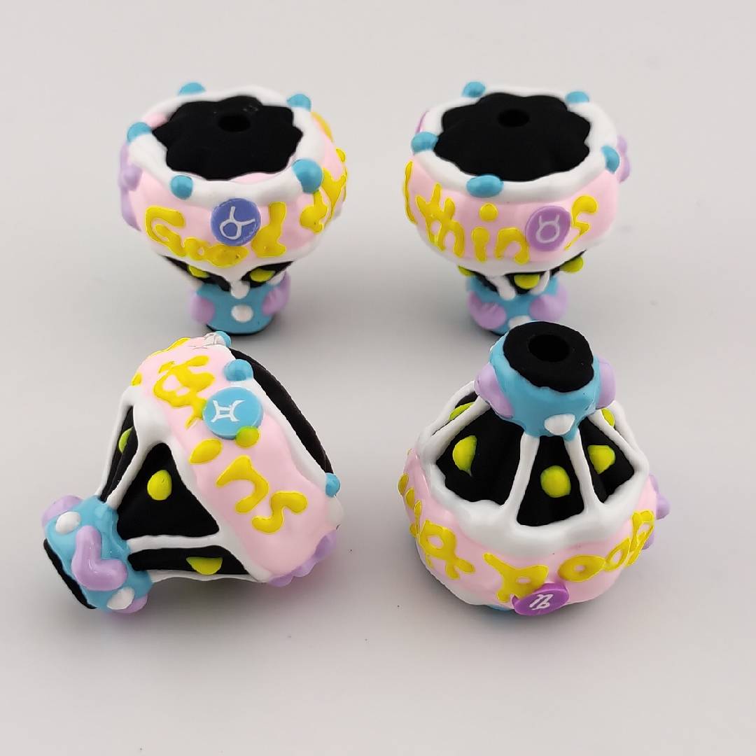 2 Piece Black Hot Air Balloon Beads Fit For Pens