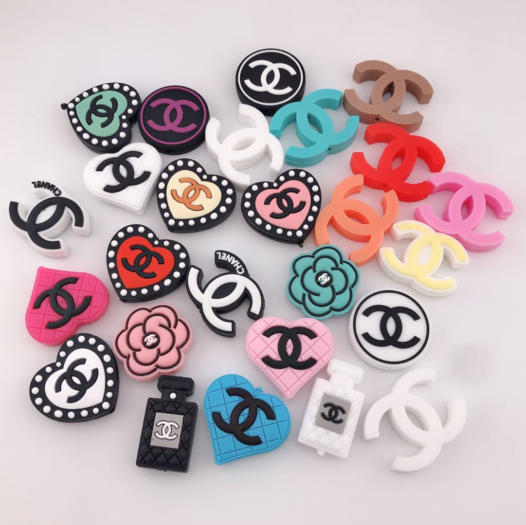 20 Pieces Mixed CC Silicone Focal Beads (Read Descriptions Before Order)