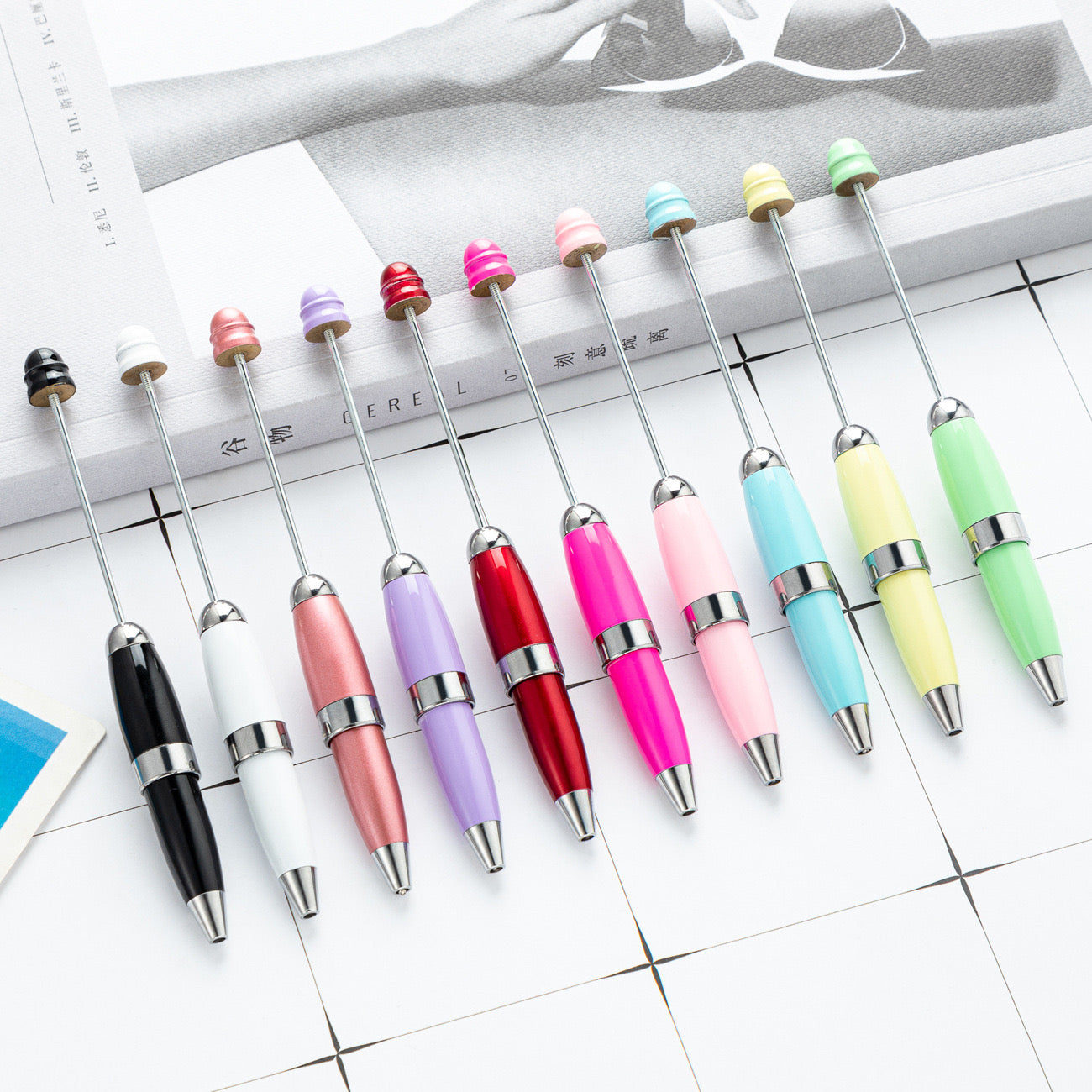 Multi-coloer 10pcs/set DIY Beadable Pen