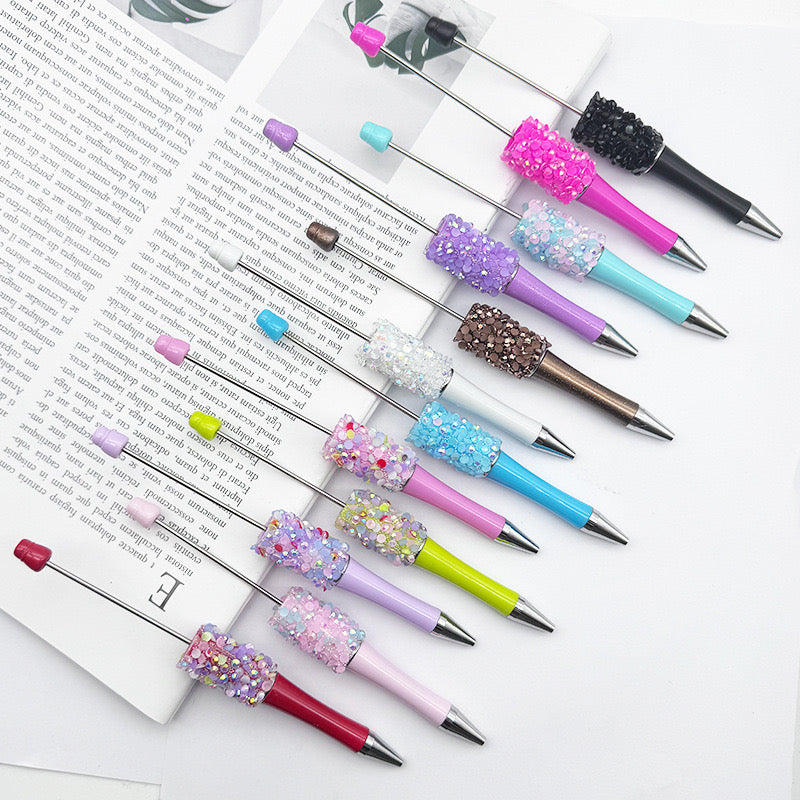 10pcs/set Resin Diamond-pasted Beadable Pens