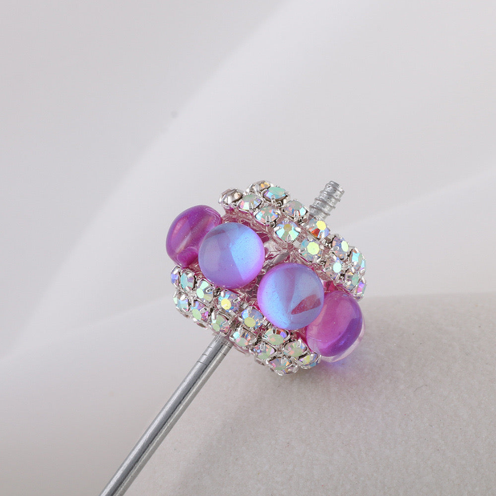 20pcs Opal Diamond Sparkling Spacer Beads