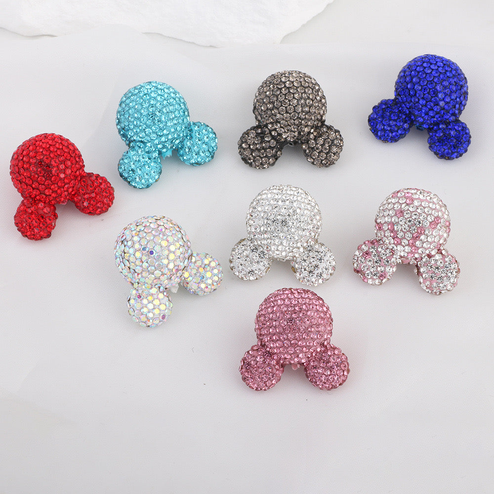 5pcs  Mickey Diamond Sparkling Beads