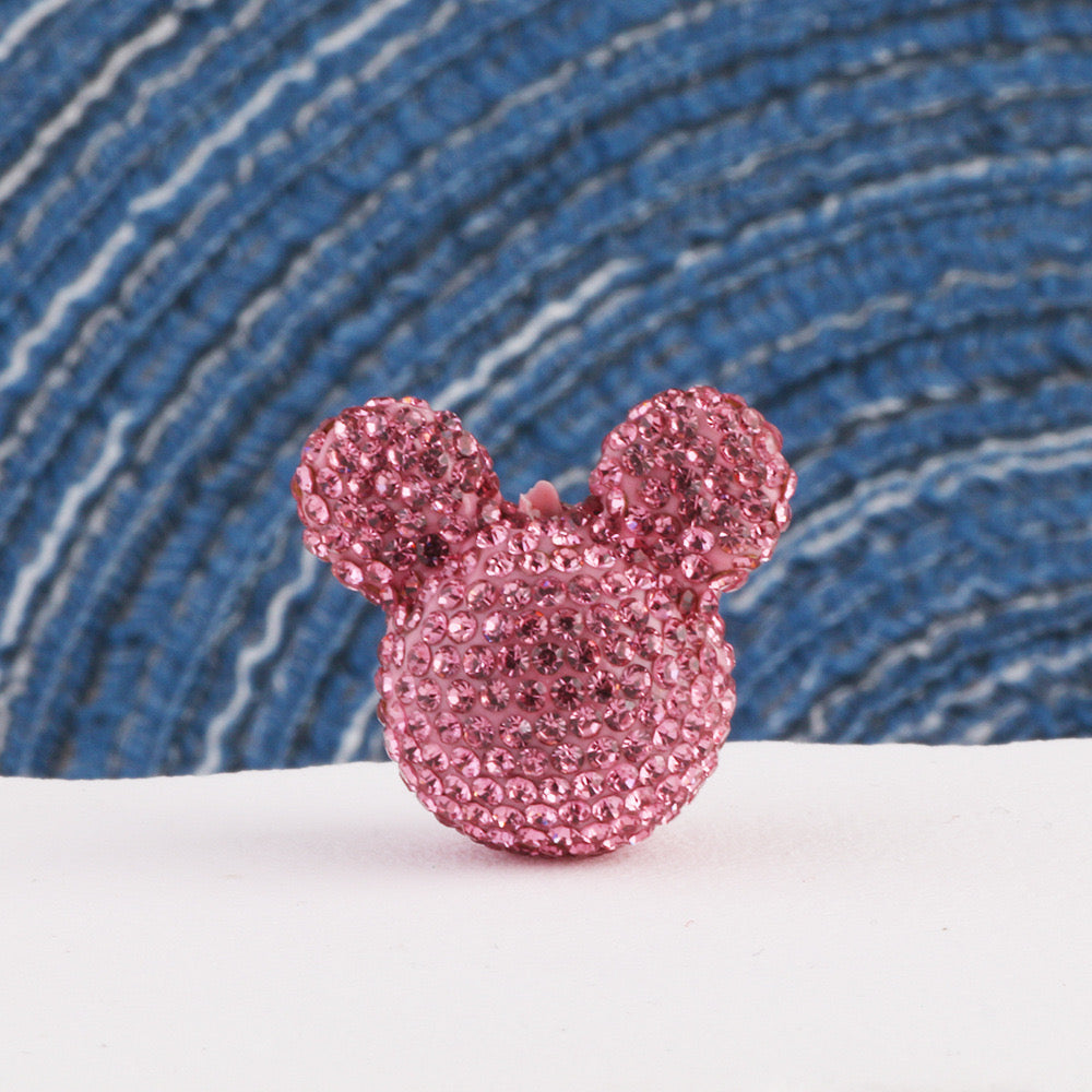 5pcs  Mickey Diamond Sparkling Beads